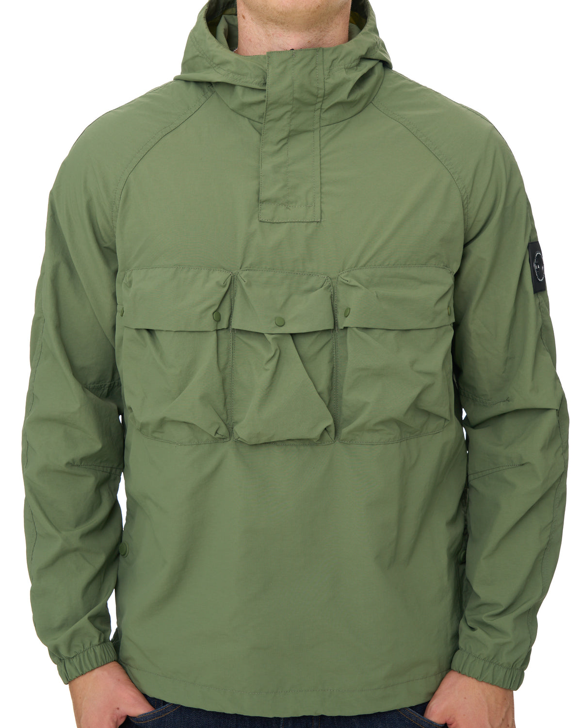 Marshall Artist Sefton 1/4 Zip Jacket Khaki Green