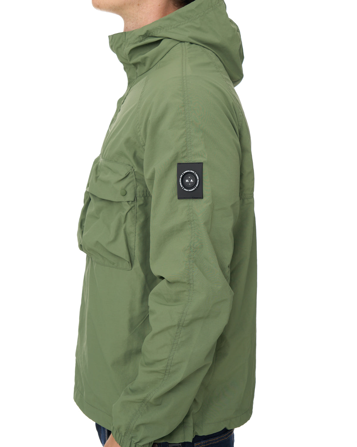 Marshall Artist Sefton 1/4 Zip Jacket Khaki Green