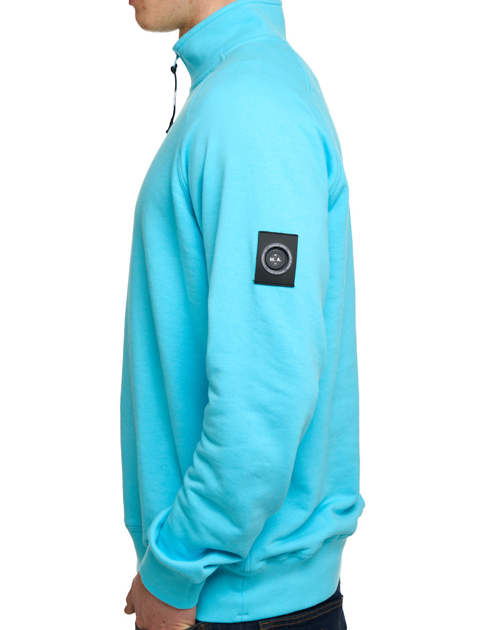 Marshall Artist Siren 1/4 Zip Sweat Cyan