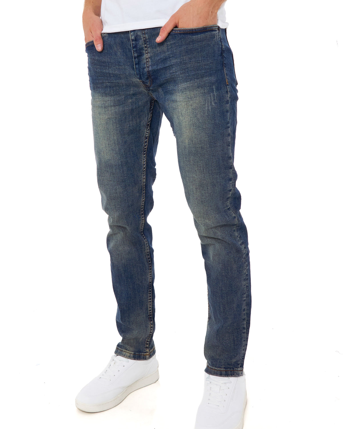 Marshall Artist – Schmal zulaufende Jeans in Vintage-Waschung