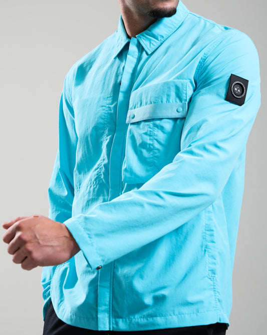 Marshall Artist Marshall Artist Woodvale Overshirt Cyan