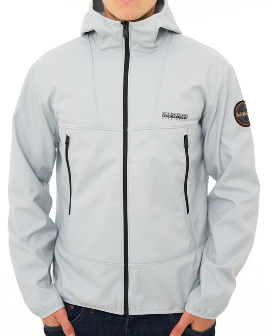 Napapijri Napapijri Biois Softshell Jacket Light Grey Solid