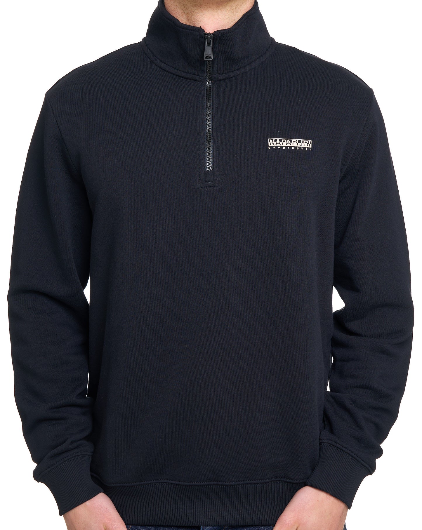 Napapijri Small Box Half Zip Sweatshirt Schwarz