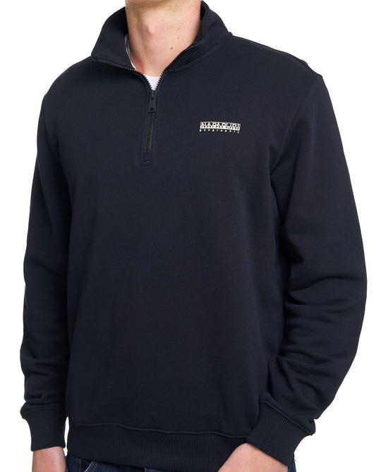 Napapijri Napapijri Small Box Half Zip Sweatshirt Schwarz