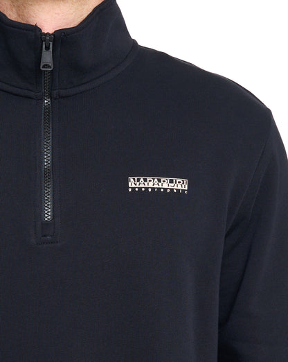 Napapijri Small Box Half Zip Sweatshirt Schwarz
