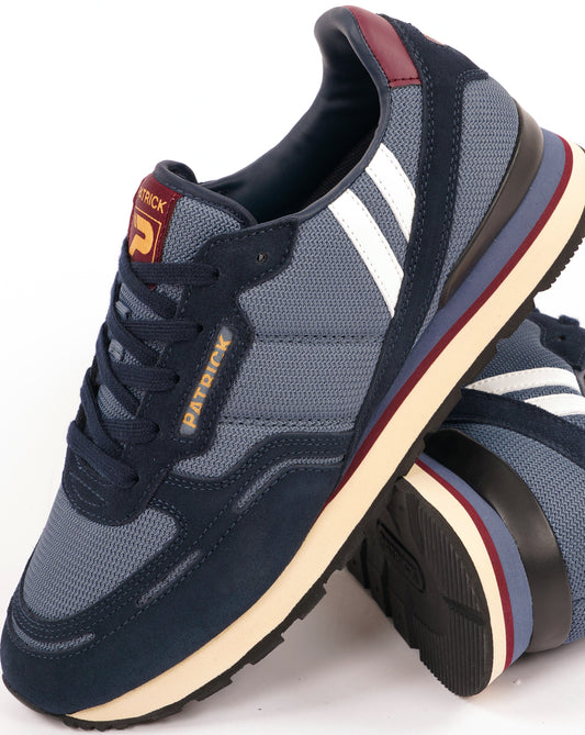 Patrick Patrick Brondby Trainers Navy Burgundy