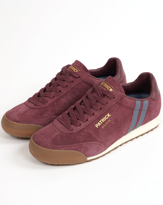 Patrick Patrick Dijon Trainers Burgundy/Blue