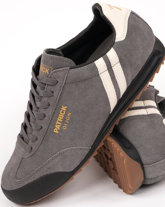 Patrick Patrick Dijon Trainers Charcoal/Off White