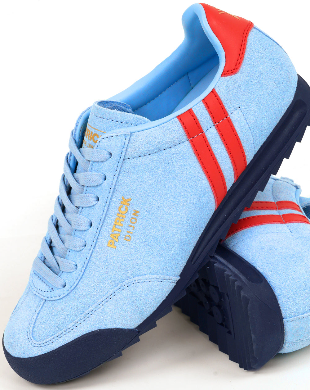 Patrick Dijon Sneaker, hellblau/rot