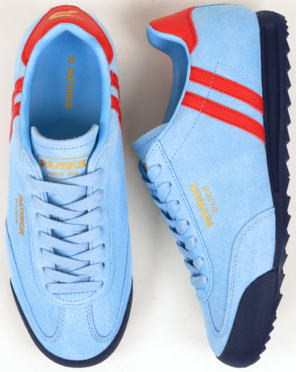 Patrick Dijon Sneaker, hellblau/rot