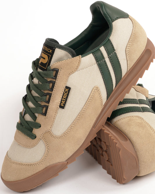Patrick Patrick Forza Trainers Stone Dk Green