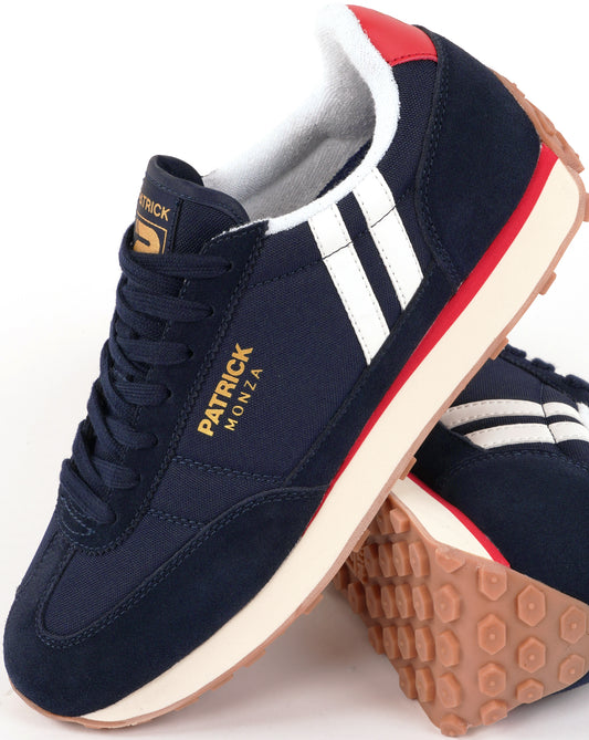 Patrick Patrick Monza Trainers Navy/White/Red