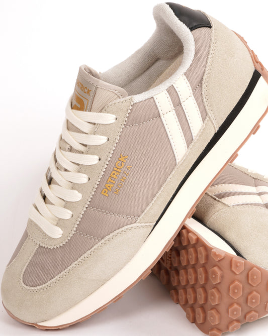 Patrick Patrick Monza Trainers Stone/Off White/Black