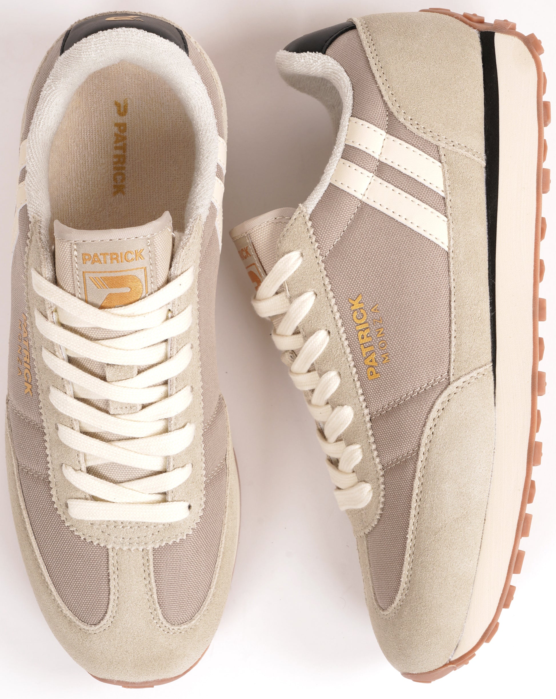 Patrick Monza Trainers Stone/Off White/Black