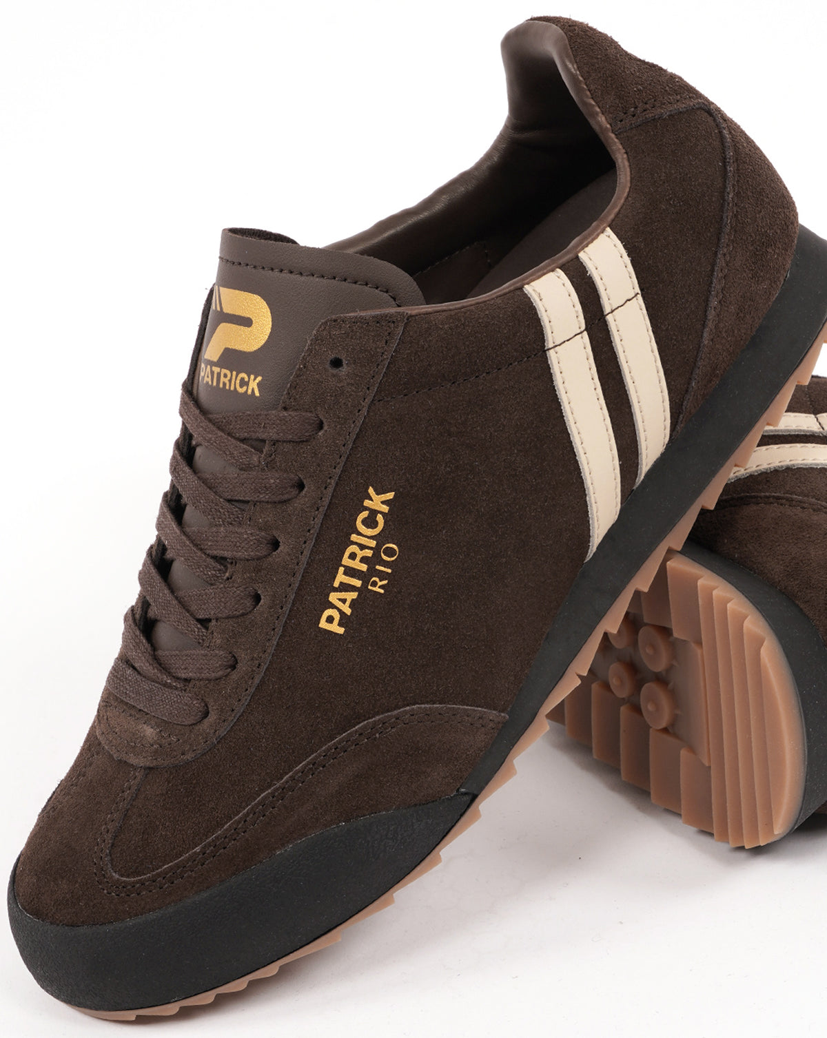 Patrick Rio Trainers Brown/Off White
