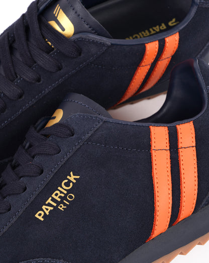 Patrick Rio Trainers Navy/Orange