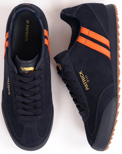 Patrick Rio Trainers Navy/Orange
