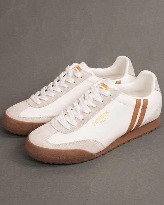 Patrick Patrick Rio Trainers White/Tan