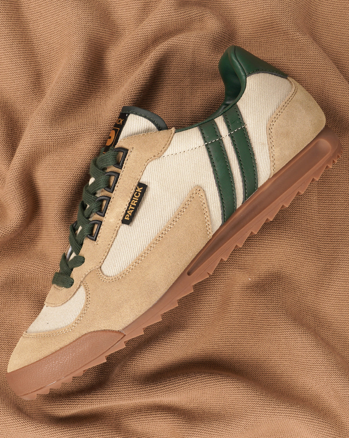 Patrick Forza Trainers Stone Dk Green