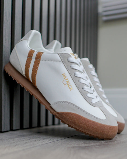 Patrick Patrick Rio Trainers White Tan