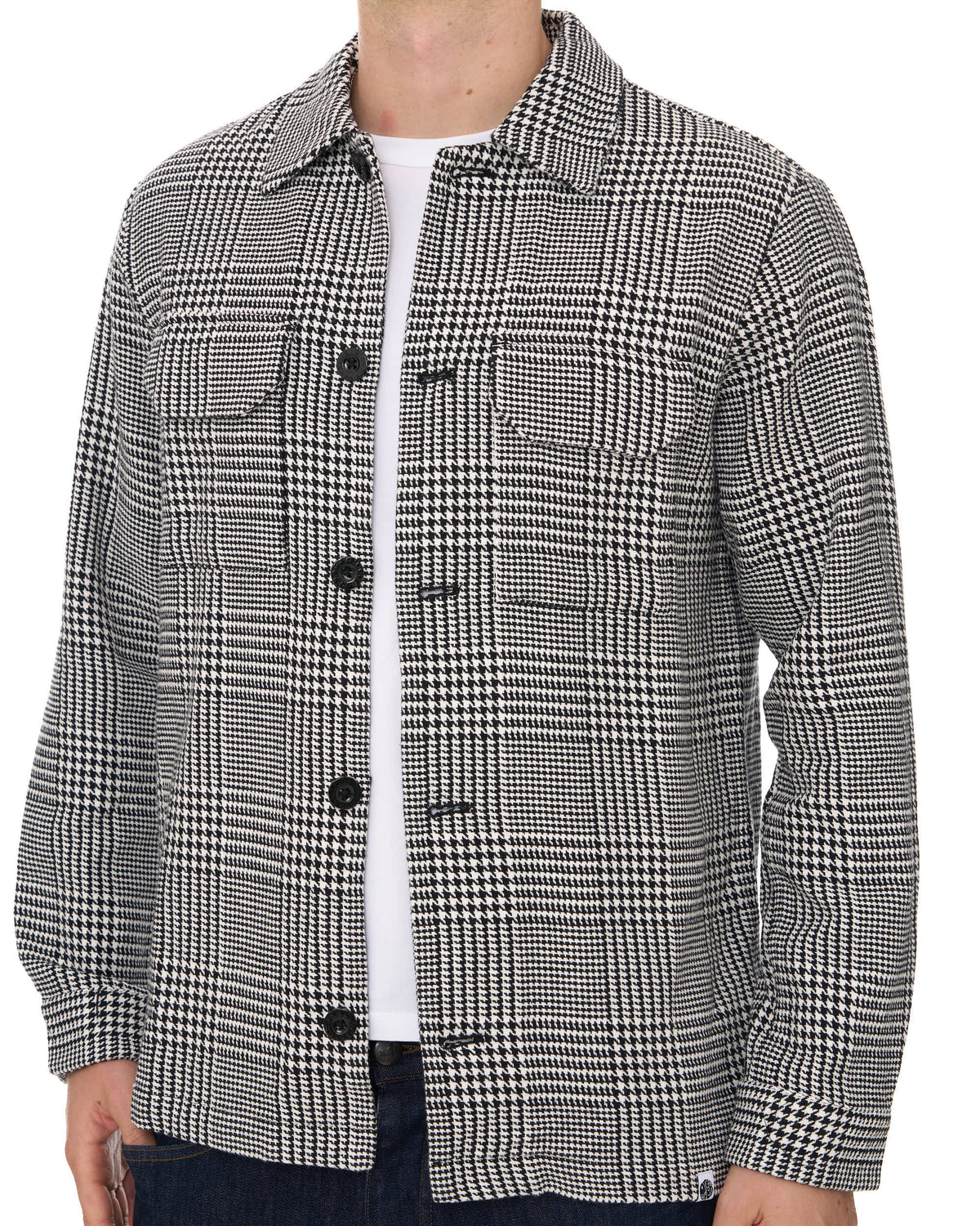 Pretty Green Alderley Prince Of Wales Jacket Black