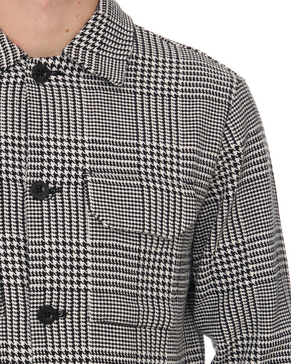 Pretty Green Alderley Prince Of Wales Jacket Black