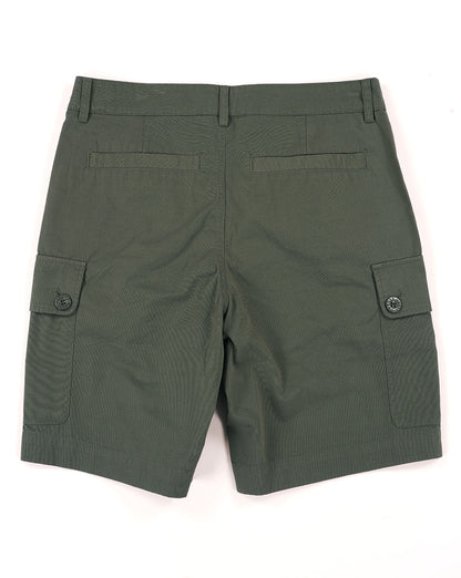 Hübsche grüne Bostall Cargo-Shorts, Dunkelgrün