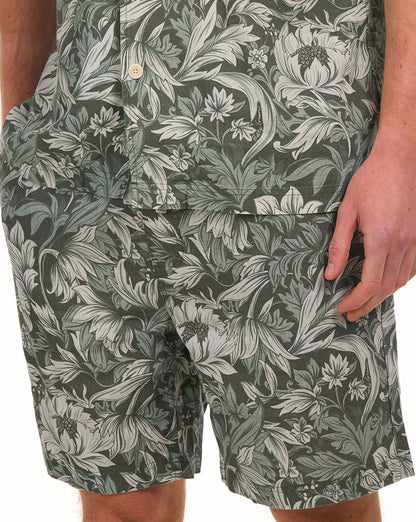 Hübsche grüne Bostall-Shorts mit Print, Grün