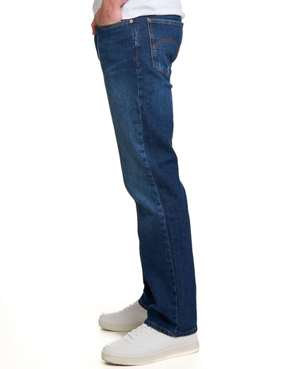 Pretty Green Burnage Regular Fit Jeans 6 Month Wash