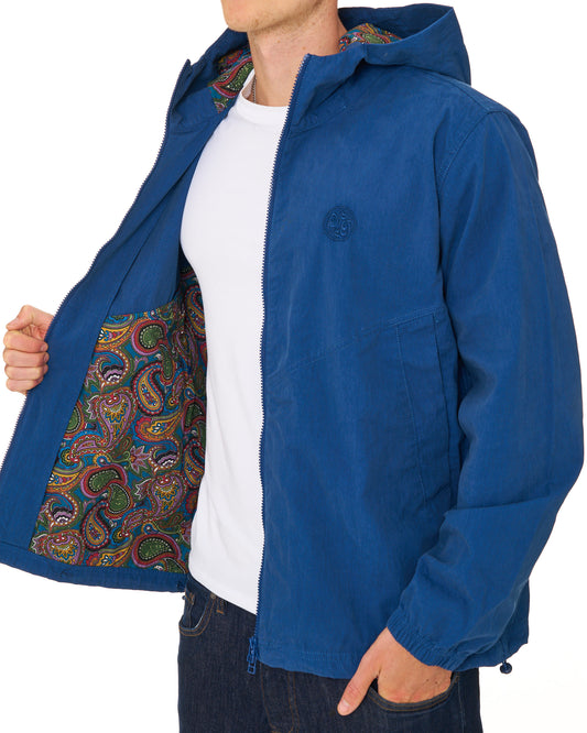 Pretty Green Pretty Green Feltham Hooded Jacket Blue