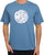 Pretty Green Gillespie Logo T Shirt Blue/White