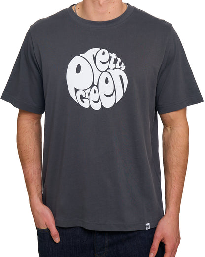 Hübsches grünes Gillespie-Logo-T-Shirt, Anthrazit