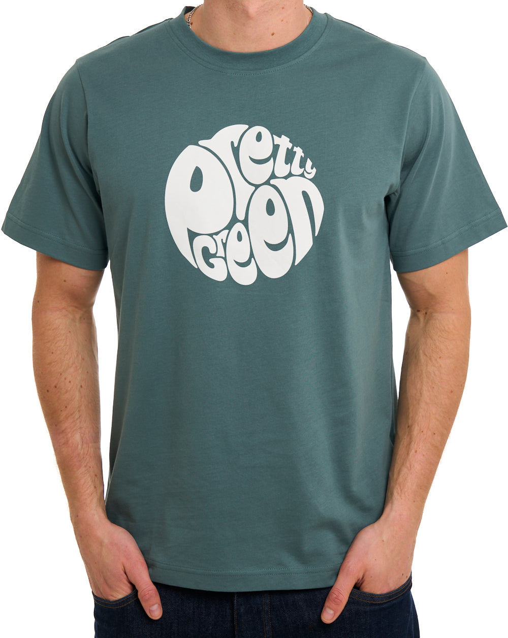 Hübsches grünes Gillespie-Logo-T-Shirt in Türkis