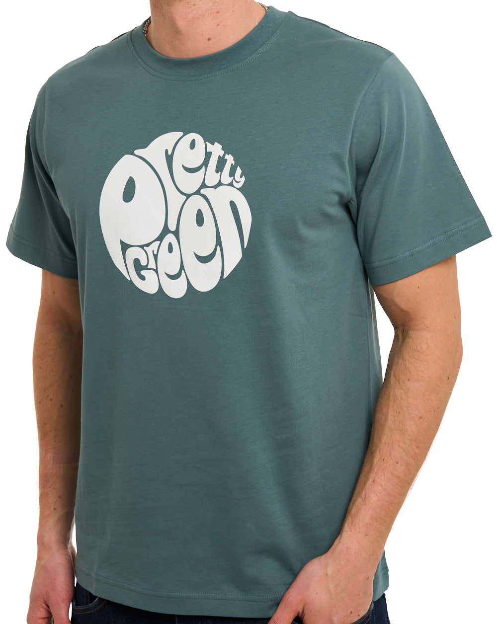 Hübsches grünes Gillespie-Logo-T-Shirt in Türkis