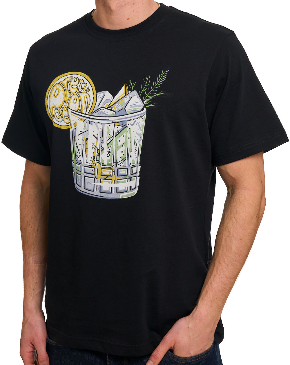 Pretty Green Gin & Tonic T-shirt Black