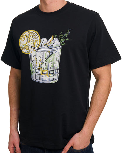 Pretty Green Gin & Tonic T-shirt Black