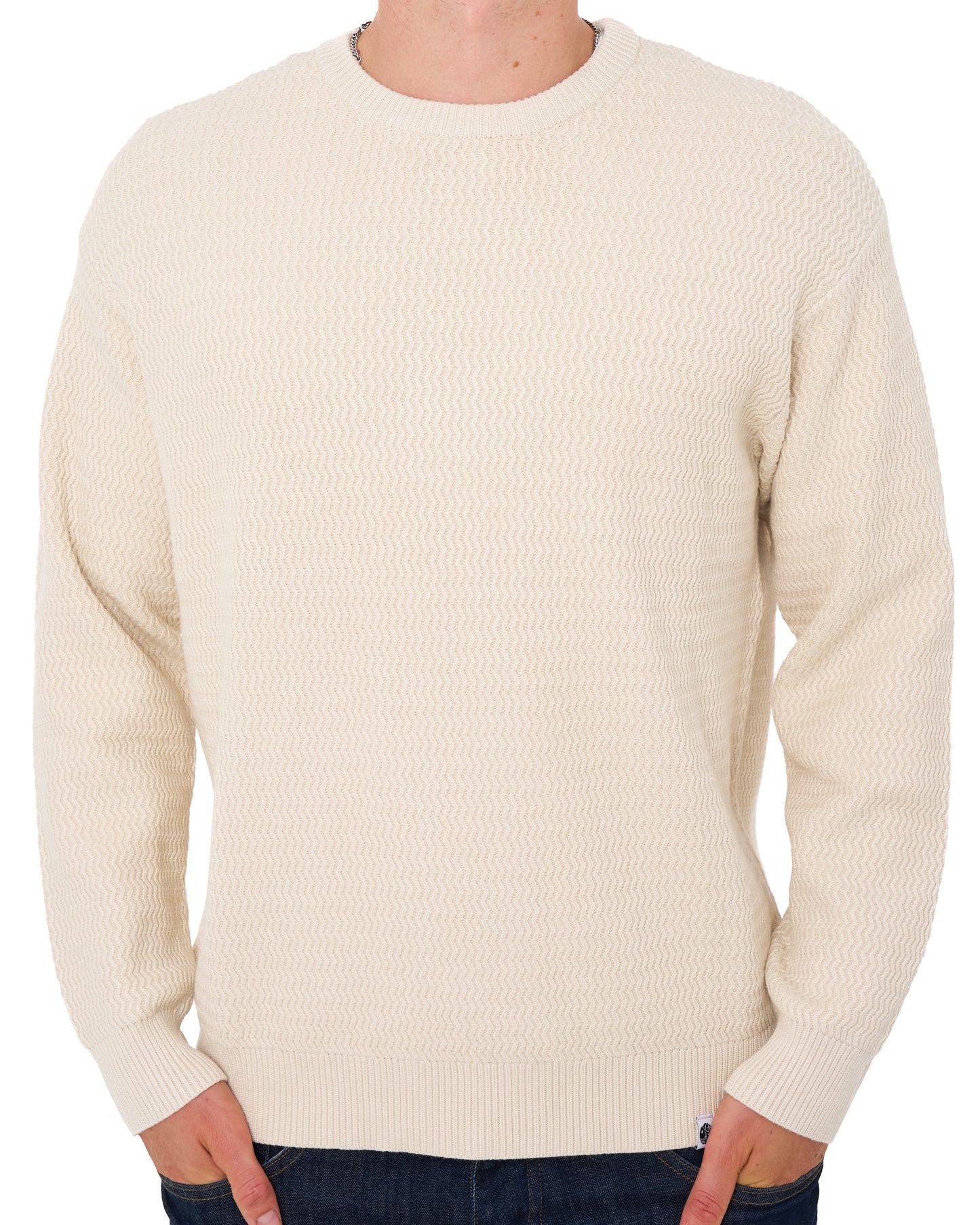Pretty Green Howlett Knit Jumper Stone