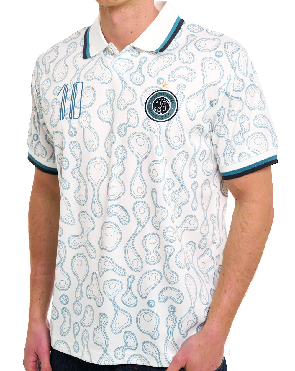 Pretty Green Outro Football Top White