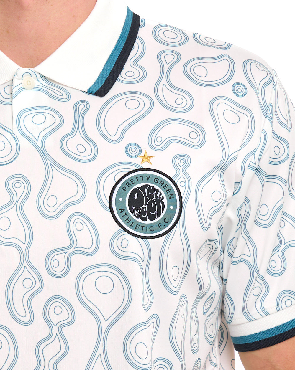 Pretty Green Outro Football Top White