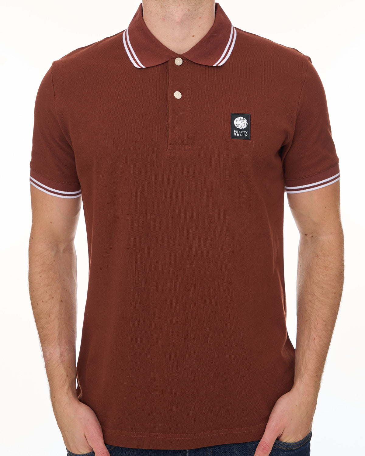 Pretty Green Rayner Polo Shirt Brown