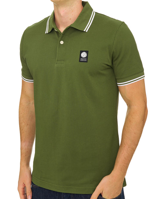 Pretty Green Pretty Green Rayner Polo Shirt Khaki Green