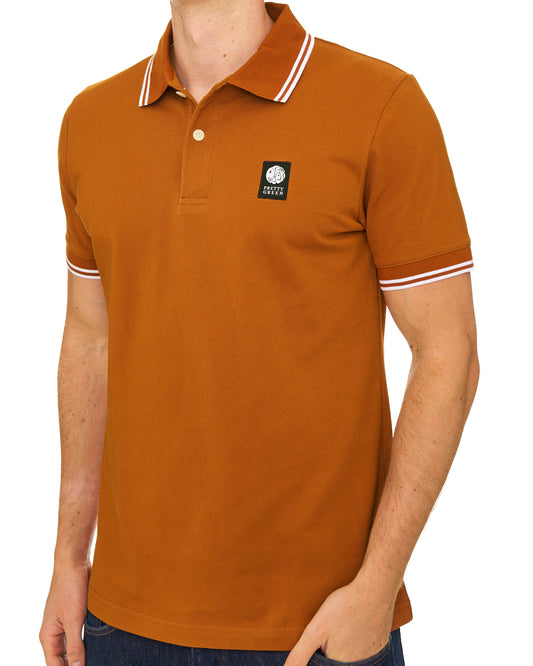 Pretty Green Pretty Green Rayner Polo Shirt Rust