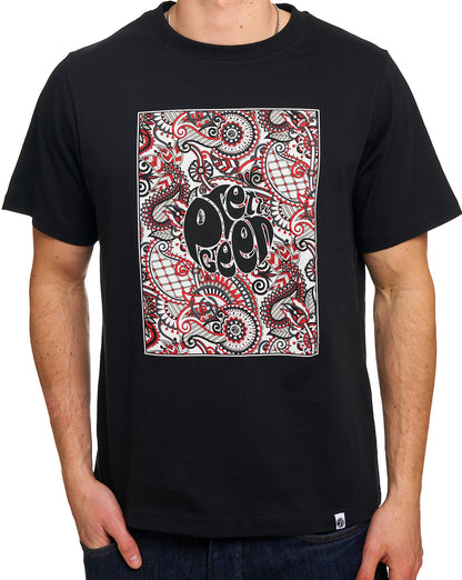 Schwarzes T-Shirt mit hübschem grünen Resonance Box Logo