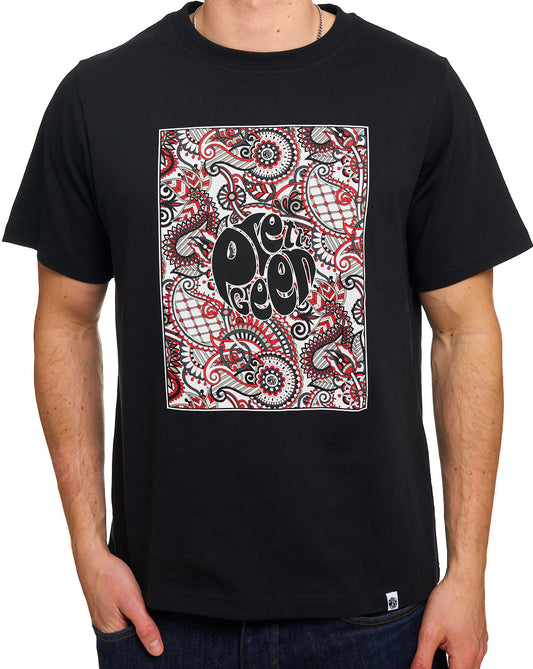 Schwarzes T-Shirt mit hübschem grünen Resonance Box Logo