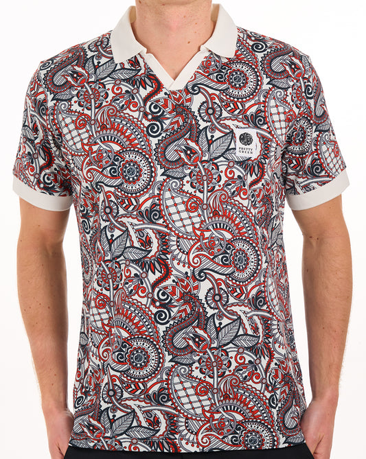 Pretty Green Resonance bedrucktes Polo-Shirt, mehrfarbig
