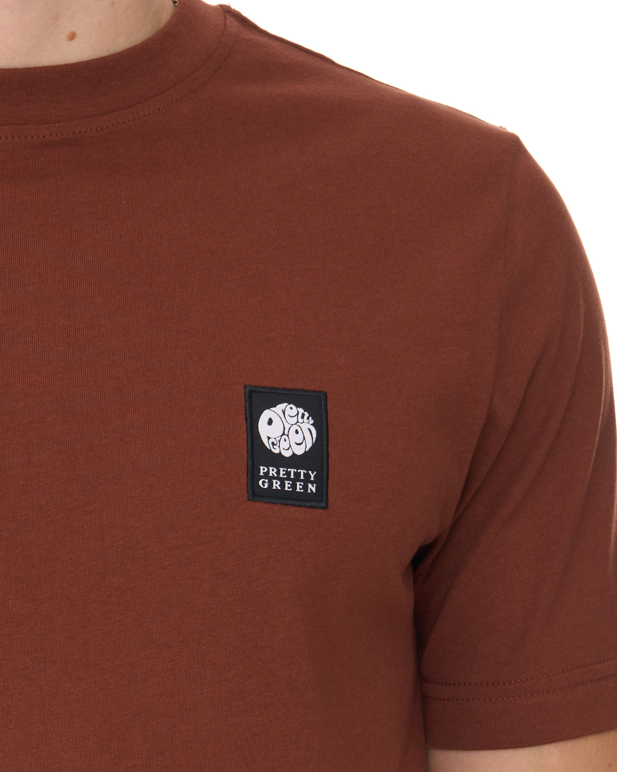 Pretty Green Sinclair T Shirt Brown