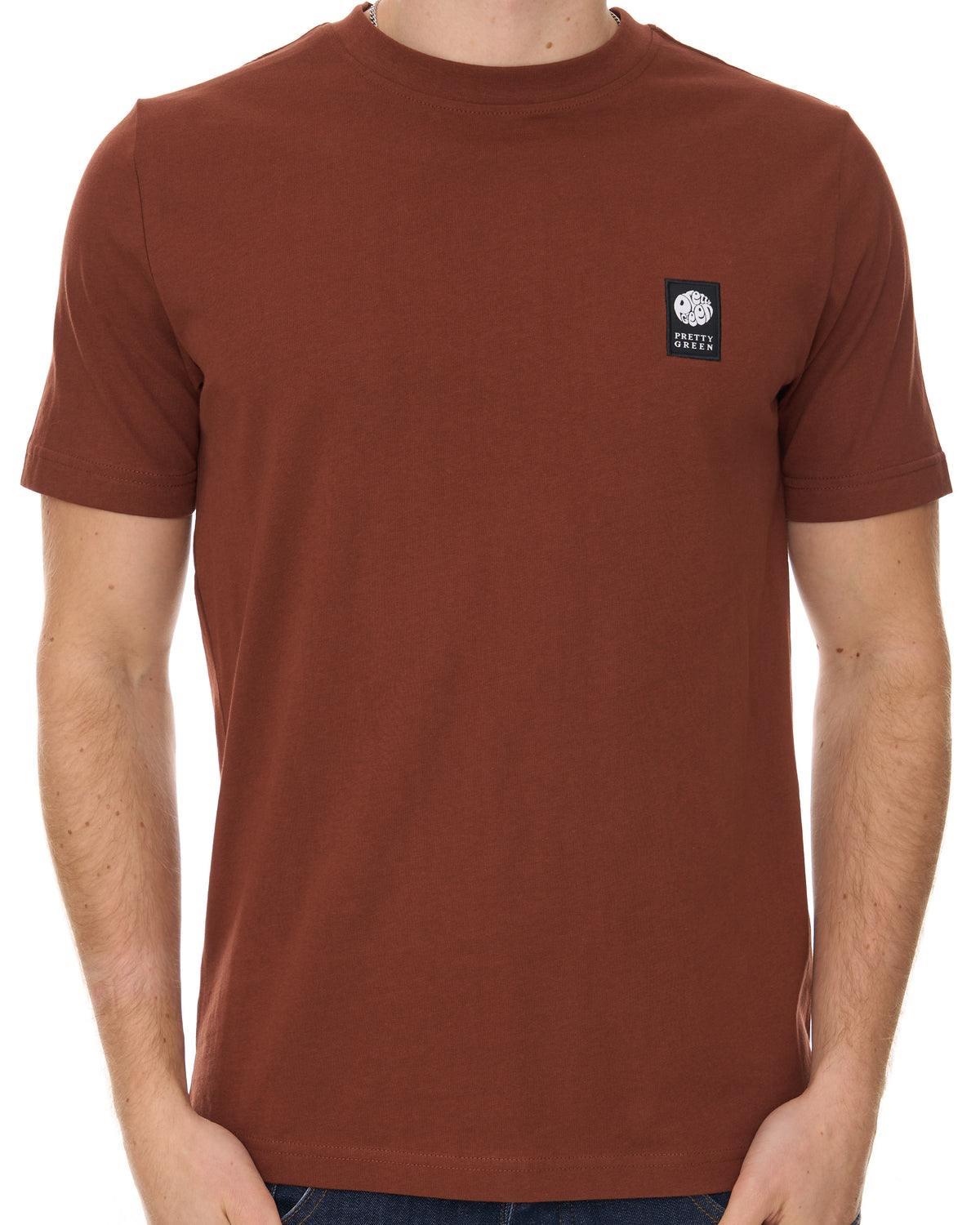 Pretty Green Sinclair T Shirt Brown