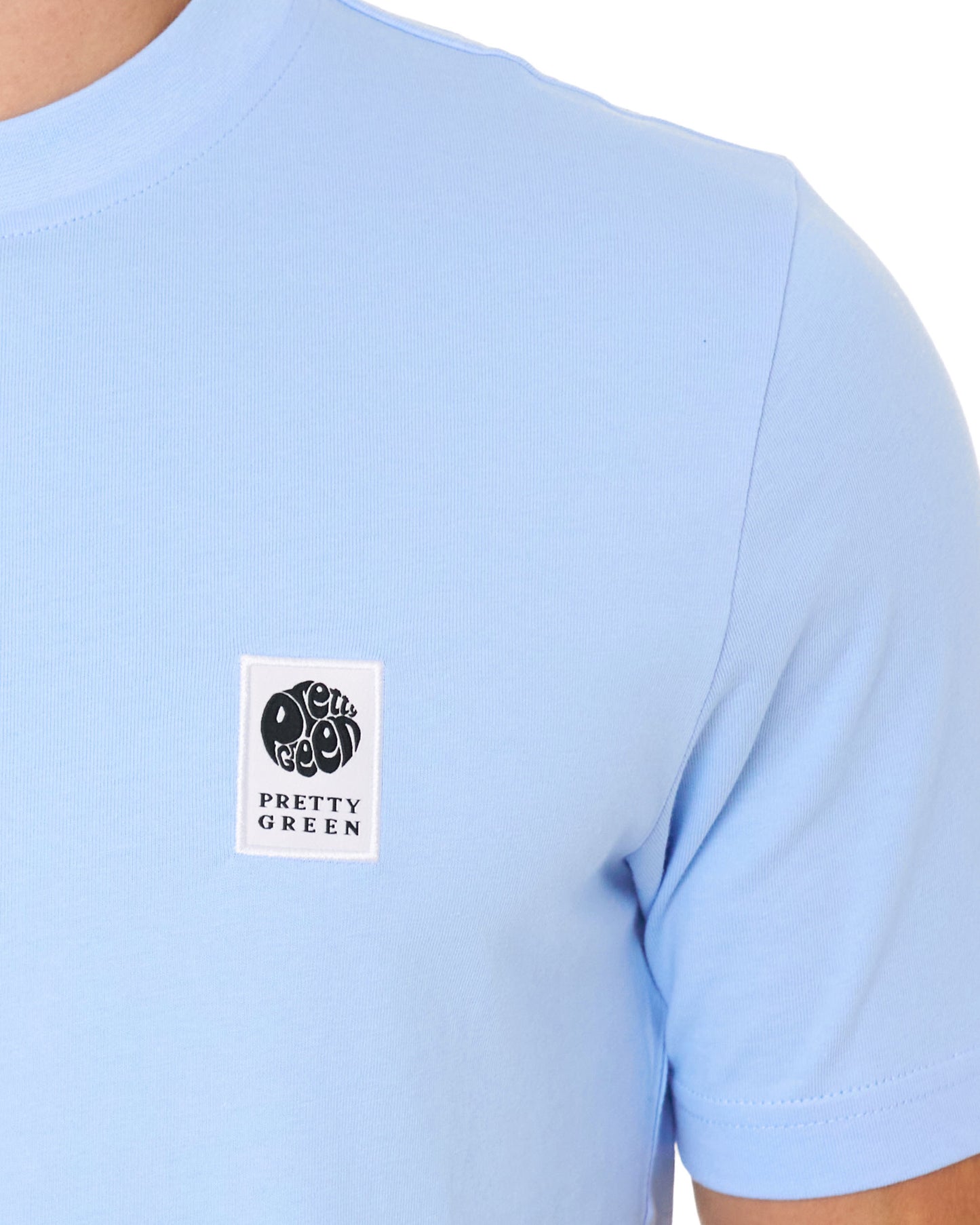 Pretty Green Sinclair T Shirt Sky Blue