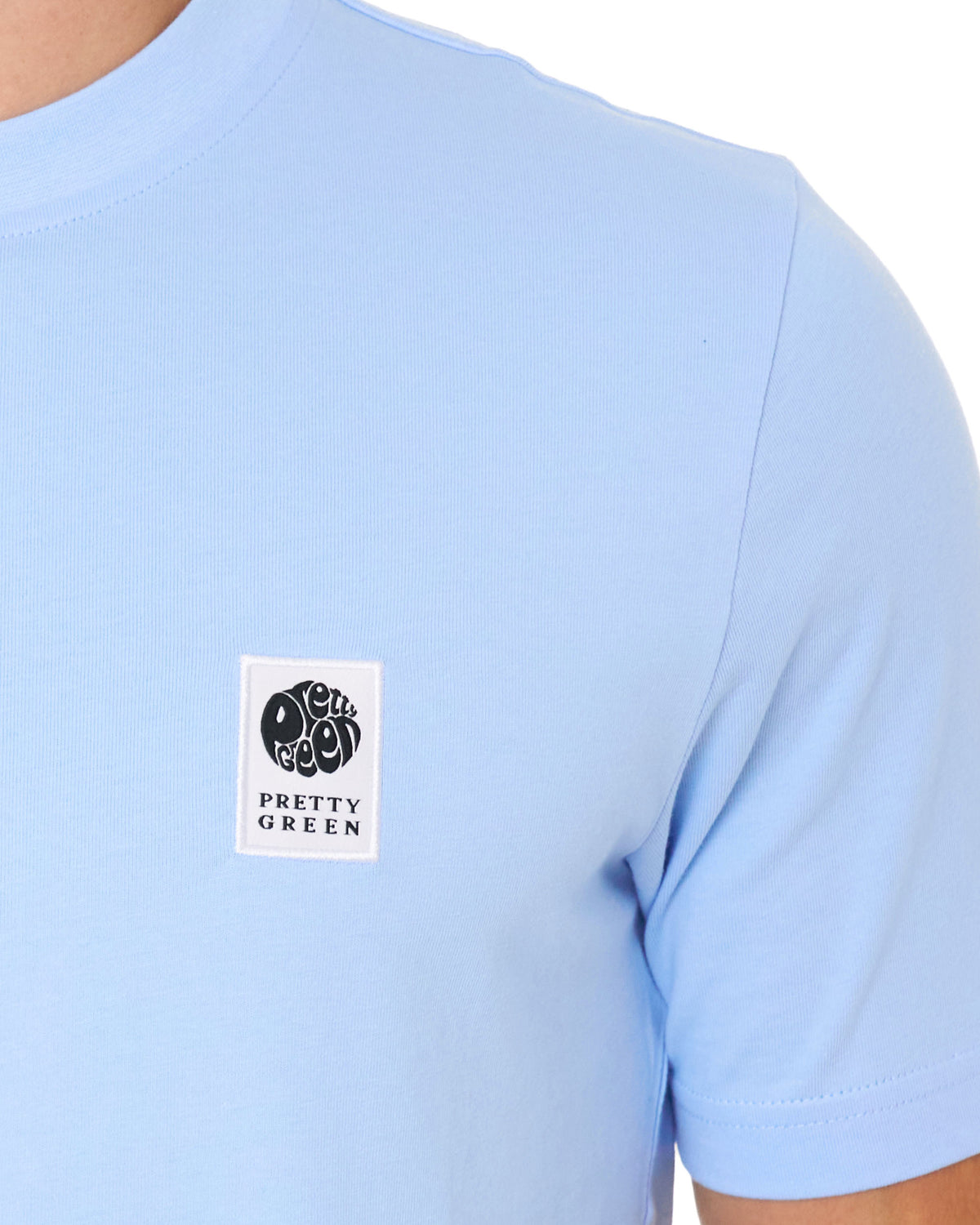 Pretty Green Sinclair T Shirt Sky Blue