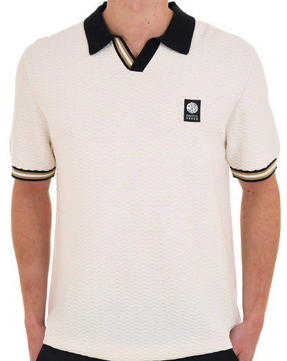 Pretty Green Stratosphere Strickpolo Weiß